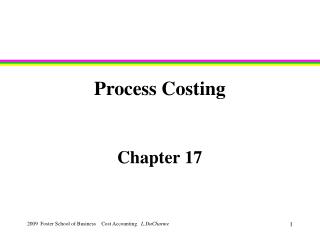 Process Costing