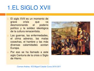 1.EL SIGLO XVII