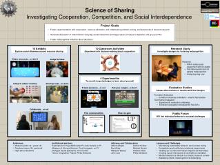 Science of Sharing Investigating Cooperation , Competition, and Social Interdependence