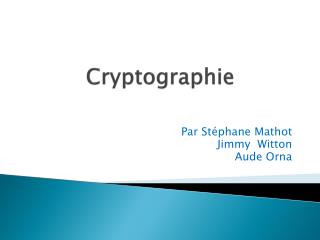 Cryptographie