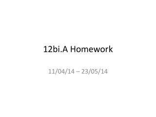 12bi.A Homework