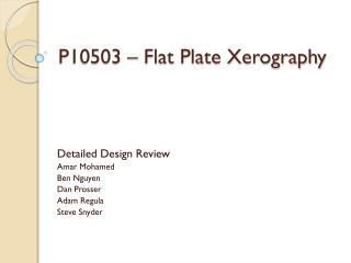 P10503 – Flat Plate Xerography