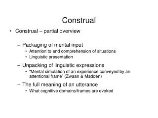 Construal