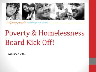 Poverty &amp; Homelessness Board Kick Off!