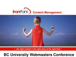 BC University Webmasters Conference