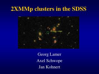 2XMMp clusters in the SDSS