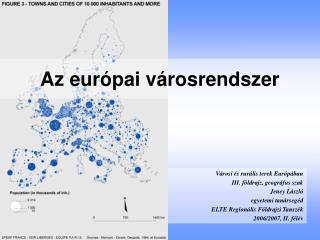 Az európai városrendszer