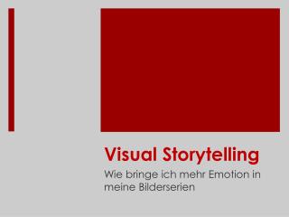 Visual Storytelling