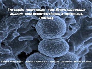 Infecção hospitalar por Staphylococcus aureus com resistentência à meticilina (MRSA)