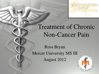 Treatment of Chronic Non-Cancer Pain