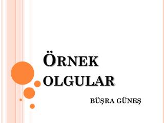 Örnek olgular