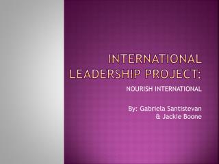 International Leadership Project: