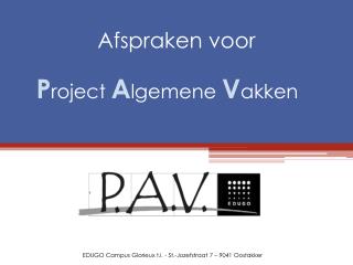 P roject A lgemene V akken