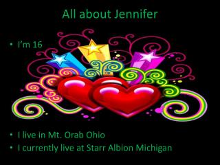 All about Jennifer