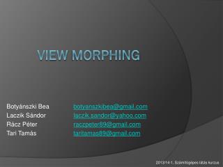 View morphing