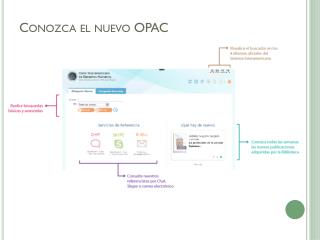 Conozca el nuevo OPAC