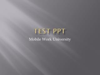 Test PPT