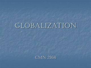 Globalization