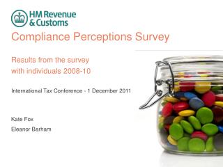 Compliance Perceptions Survey Results from the survey with individuals 2008-10