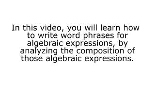 v ariable – letter that can represent one or more numbers