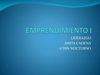 EMPRENDIMIENTO I