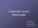 Inspection avant b tonnage