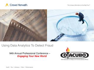 Using Data Analytics To Detect Fraud