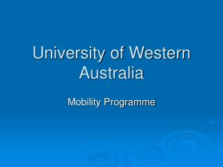 University of Western Australia