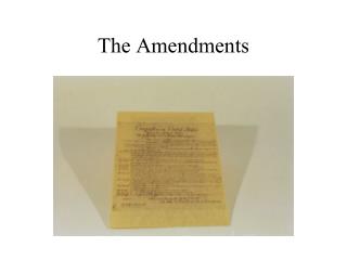 The Amendments