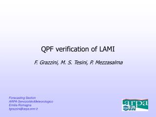 QPF verification of LAMI