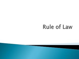 Rule of Law