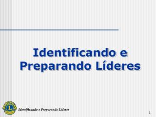 Identificando e Preparando Líderes