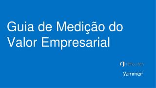 Guia de Medição do Valor Empresarial