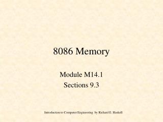 8086 Memory