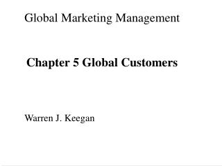 Global Marketing Management