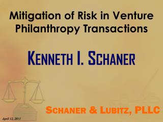 Mitigation of Risk in Venture Philanthropy Transactions