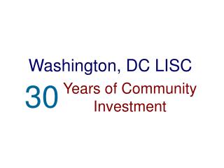 Washington, DC LISC