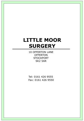 LITTLE MOOR SURGERY