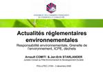 Actualit s r glementaires environnementales