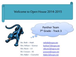 Welcome to Open House 2014-2015