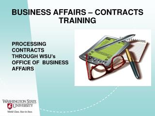 BUSINESS AFFAIRS – CONTRACTS TRAINING