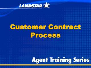 Customer Contract Process