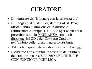 CURATORE