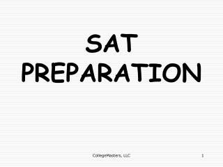 SAT PREPARATION