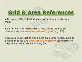 Grid &amp; Area References