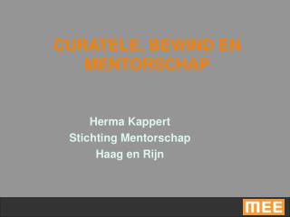 CURATELE, BEWIND EN MENTORSCHAP