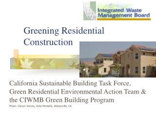 Greening Residential Construction