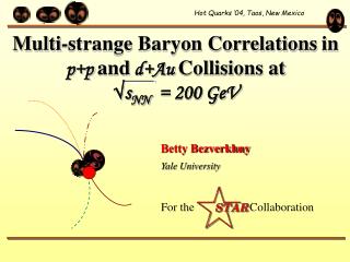 Multi-strange Baryon Correlations in p+p and d+Au Collisions at √ s NN = 200 GeV