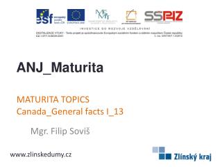 MATURITA TOPICS Canada_General facts I _13