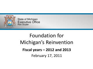 Foundation for Michigan’s Reinvention